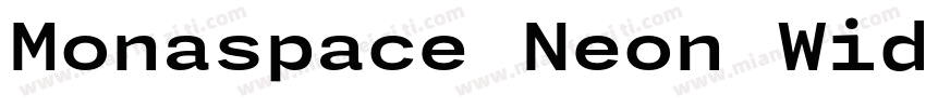Monaspace Neon Wide字体转换